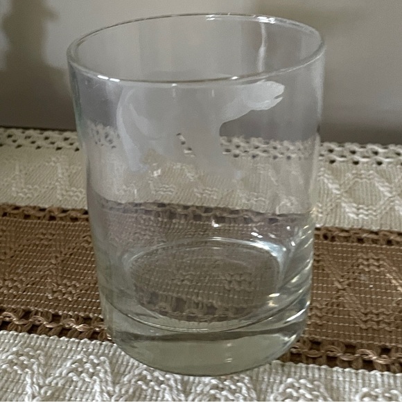 Vintage Georg Jensen Etched Polar Bear Clear Glass Glass - Picture 3 of 8